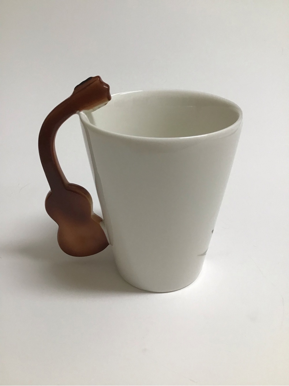 Guitar Handle Porcelain Coffee Mug Tea Cup 8oz Music Notes Rocker Desk Pen Cup - Picture 2 of 12